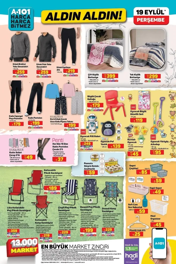 A101 aktüel ürünler, A101 19 Eylül, A101 elektrikli bisiklet, A101 aktüel katalog, A101 19 Eylül 2024 aktüel