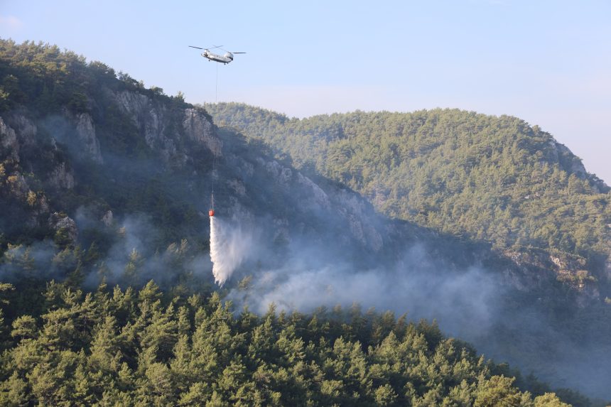 menteşe orman yangını muğla orman muğla yangı yangın devam ediyor
