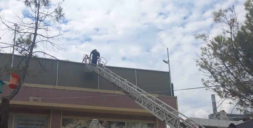 Menteşe yangın Menteşe restoran baca yangını