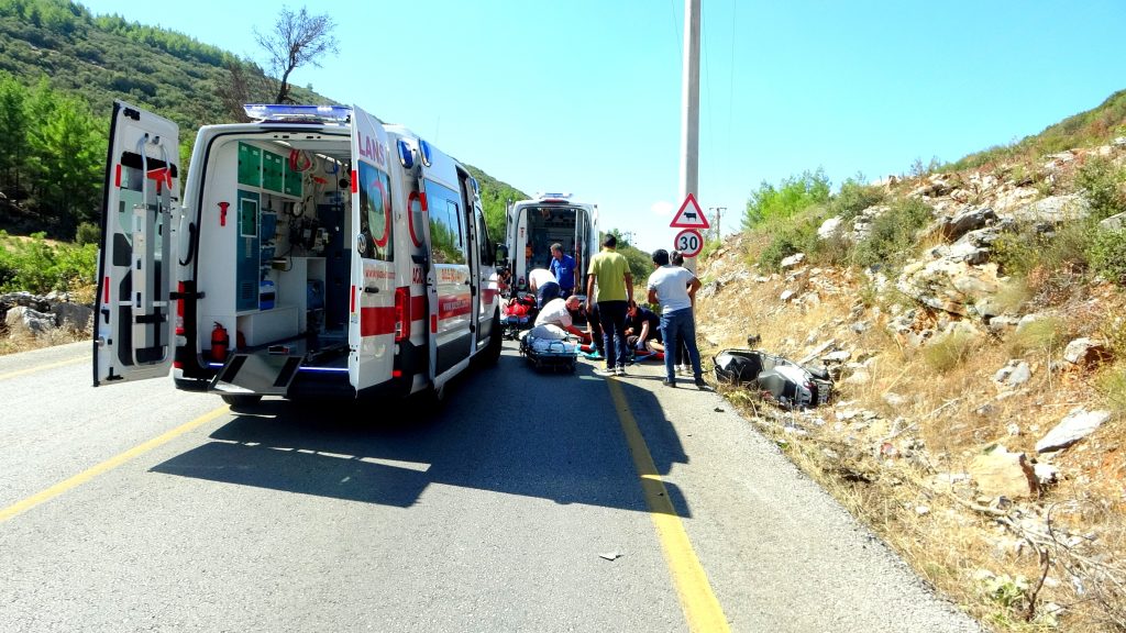 Menteşe dirgeme yolu Menteşe kaza Menteşe trafik kazası