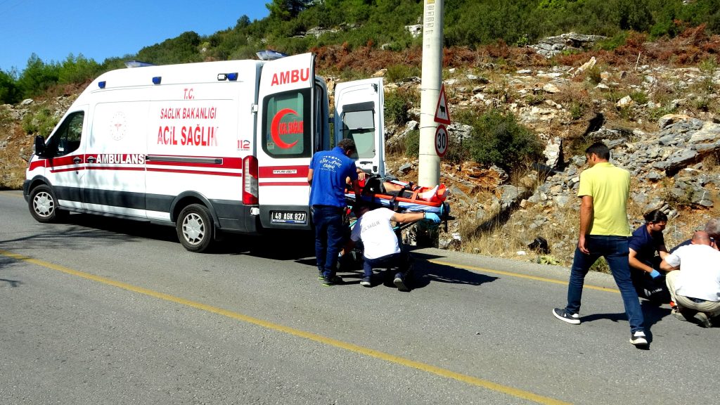 Menteşe dirgeme yolu Menteşe kaza Menteşe trafik kazası