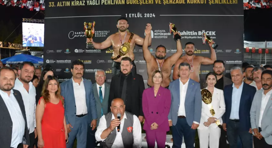 Ali Gürbüz sakatlandı, Ali Gürbüz, başpehlivan, Elmalı Güreşleri, Geleneksel Altın Kiraz Yağlı Güreşleri, yağlı güreş