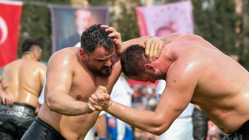 elmalı güreşleri elmalı yağlı güreşleri enes doğan ali gürbüz elmalı