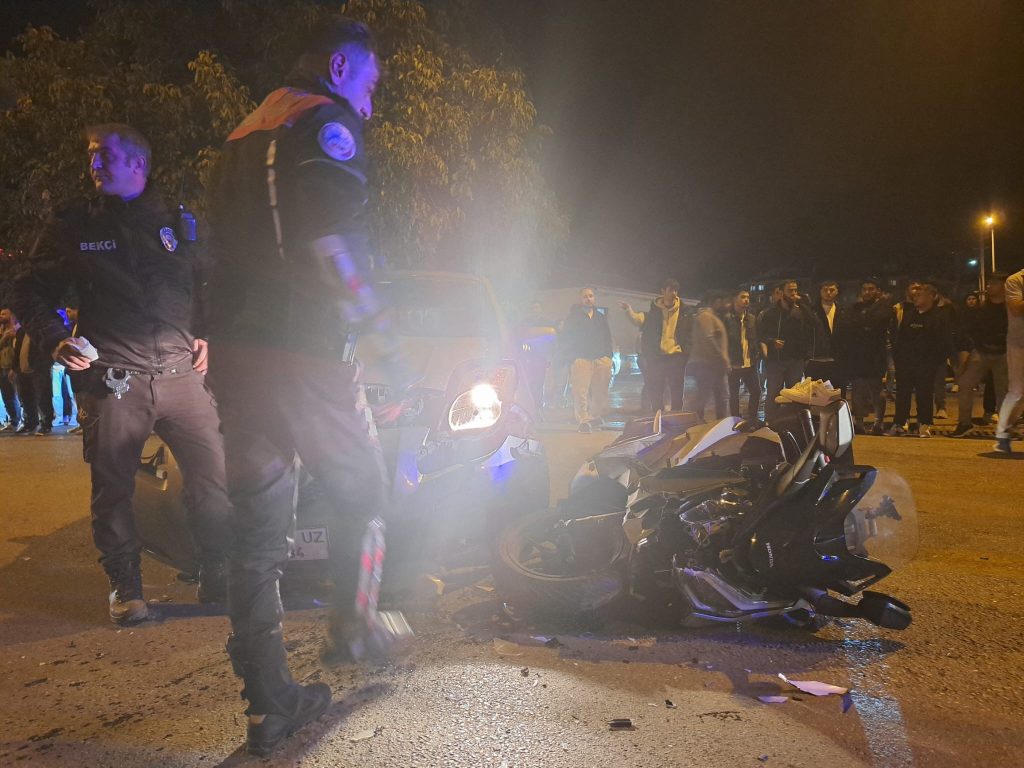 Menteşe iki yaralı Menteşe kaza Menteşe trafik kazası