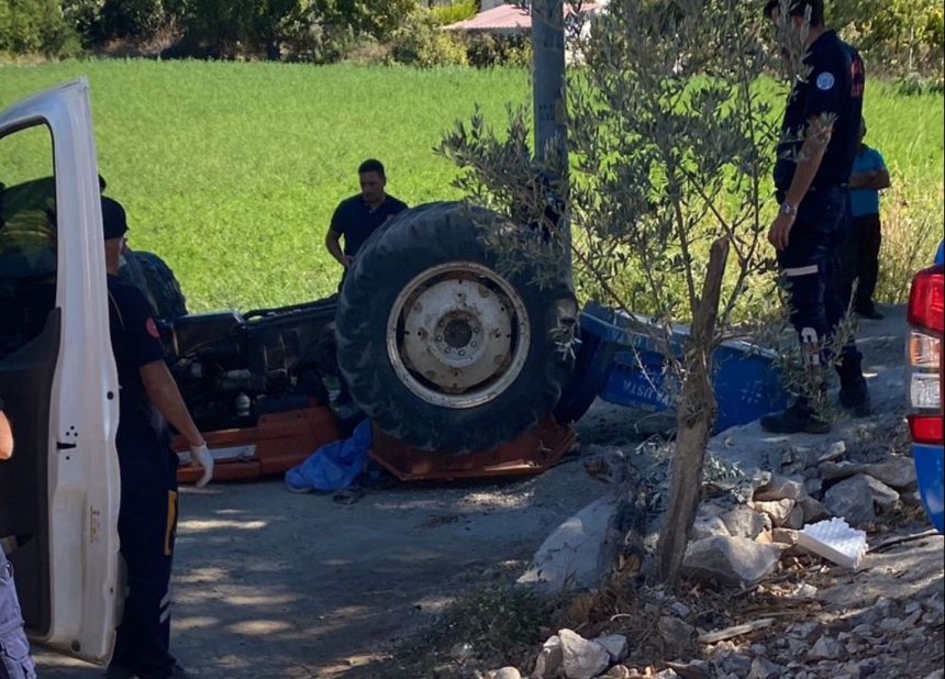 seydikemer kaza seydikemer traktör devrildi seydikemer traktör kazası seydikemer eşen kaza