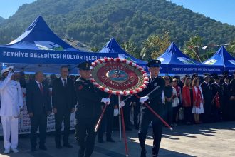 fethiye 29 ekim çelenk Fethiye 29 ekim kutlamaları Fethiye 29 ekim etkinlikleri