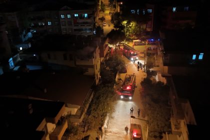 Milas ev yangını Milas elektrikli soba yangını Milas yangın Muğla yangın Milas ev yandı