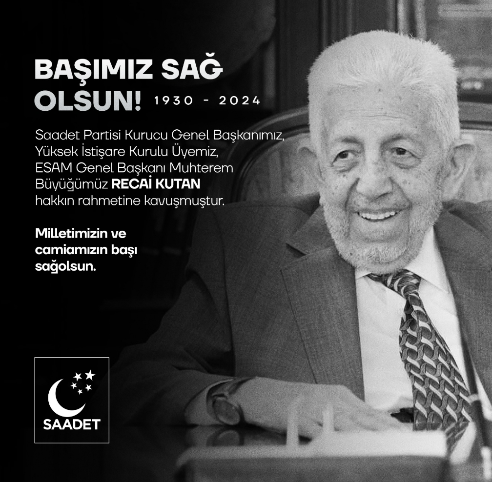 Recai Kutan, Recai Kutan kimdir, Recai Kutan öldü mü, Saadet Partisi, Recai Kutan cenazesi