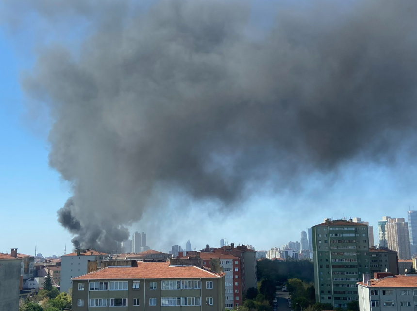 istanbul yangın son dakika, ataşehir yangın, ataşehir yangın son dakika, ataşehir son dakika, İstanbul yangın