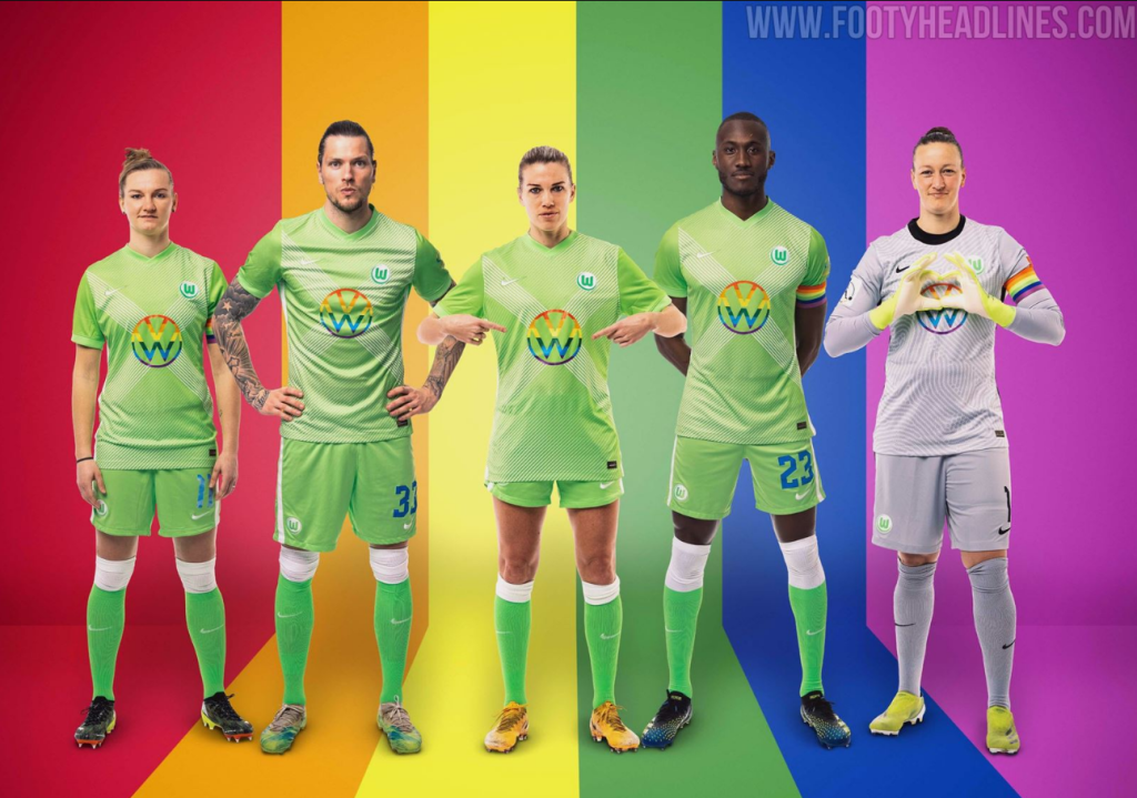 kevin behrens, kevin behrens gökkuşağı, kevin behrens homofobi, gökkuşağı forma, wolfsburg