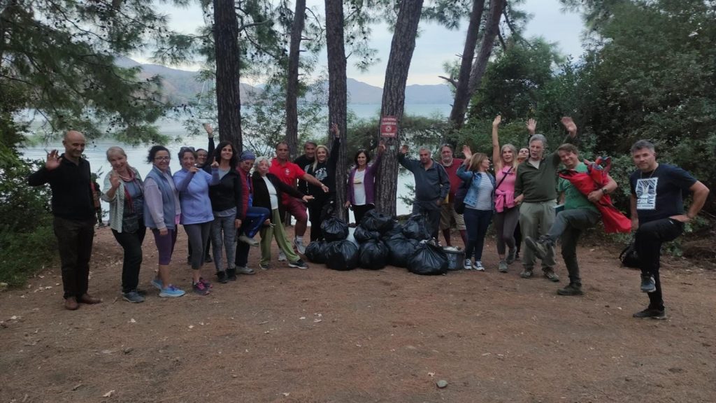 inbükü temizlik  İnbükü Tabiat Parkı Muğla dkmp muğla milli parklar
