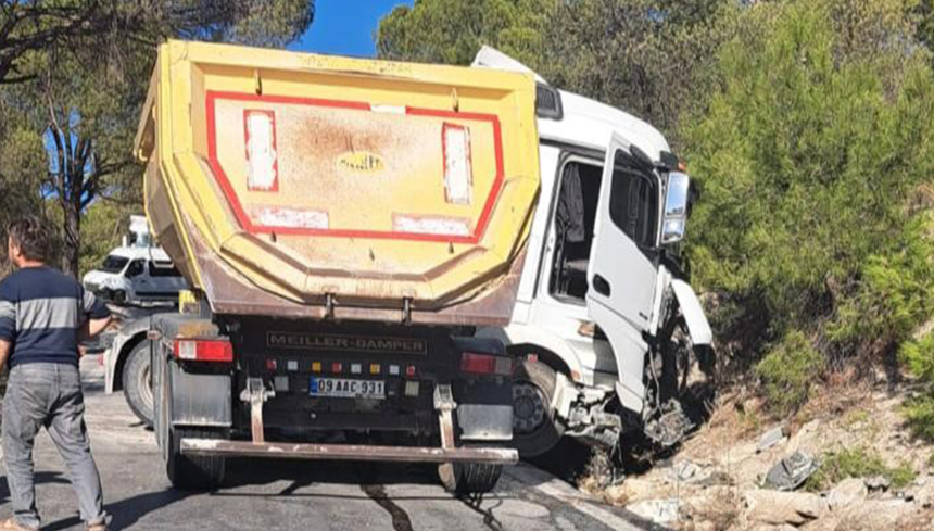 milas tır kazası Kargıcak Mahallesi kazası milas trafik kazası