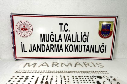 marmaris jandarma operasyonu marmaris dört kişi gözaltında Marmaris tarihi eser kaçakçılığı