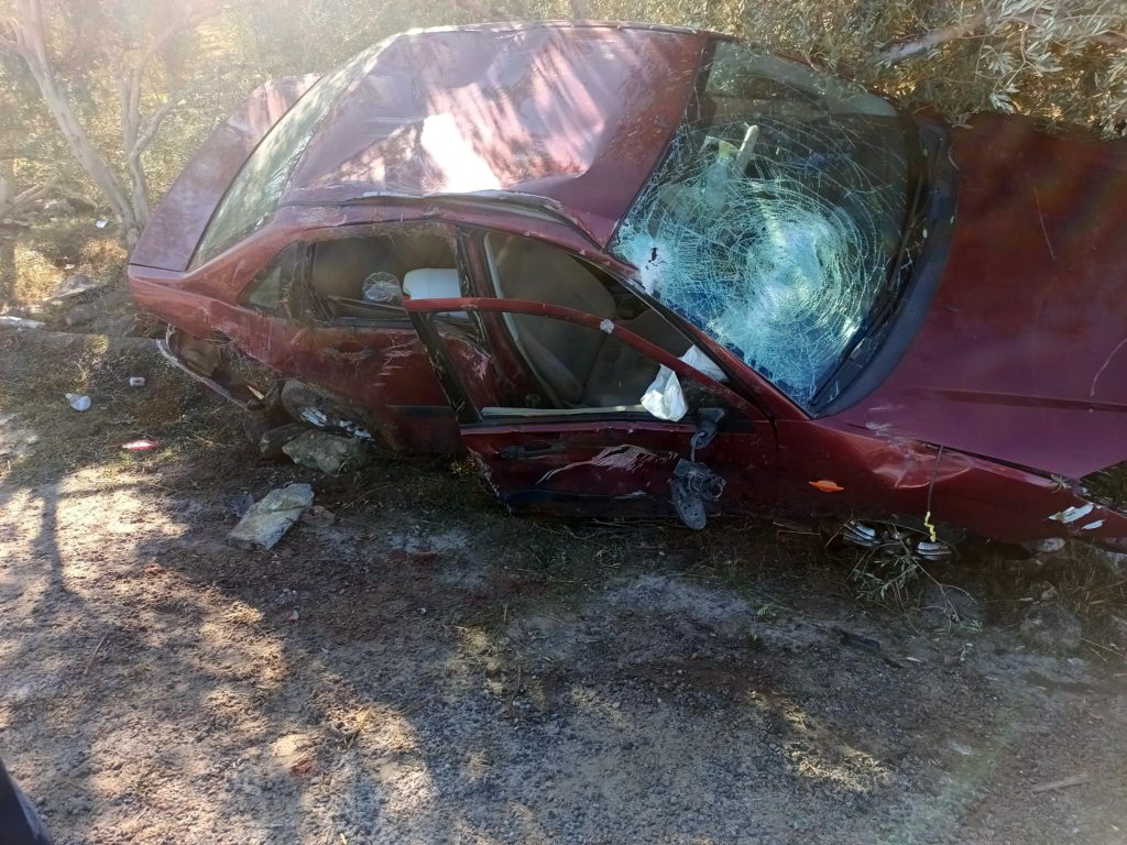 Yatağan trafik kazası yatağan şarampole yuvarlanan otomobil yatağan şarampol