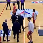 MKE Ankaragücü Çağdaş Bodrumspor basketbol Çağdaş Bodrumspor MKE Ankaragücü Başantrenörü Halil Üner basketbol kavga Türkiye basketbol ligi kavga