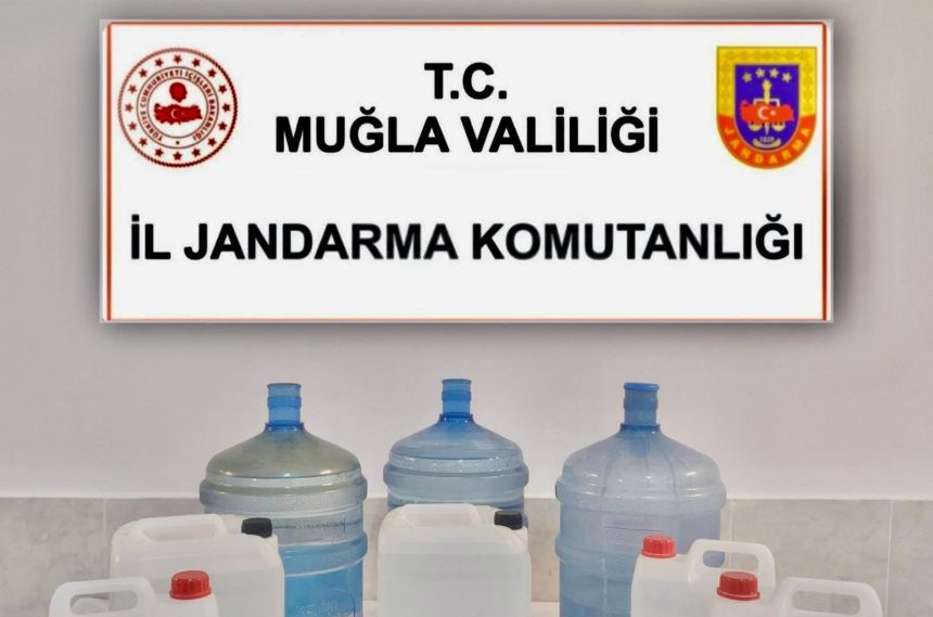 Ortaca sahte içki operasyonu ortaca jandarma operasyonu Muğla sahte içki operasyonu