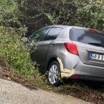 marmariste araba kanala devrildi, marmariste araba kazası, marmaris trafik kazası, marmaris kaza, çetibeli mahallesinde araba kazası