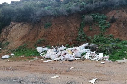 bodrumda yol kenarına çöp, bodrumda kamyonla çöp, bodrumda çöp dökenlere ceza, bodrumda yol kenarında çöp, bodrumda kamyonla çöp dökenler