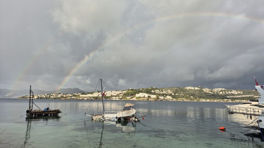 Bodrum tekne battı Bodrum yağmur bodrum sağanak yağış