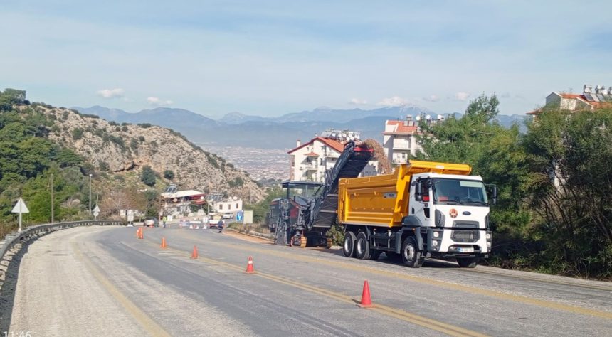 fethiye yol çalışmaları, ölüdeniz yol çalışmaları, fethiye ölüdeniz yol, muğla büyükşehir yol çalışmaları, fethiye yol çalışması sms