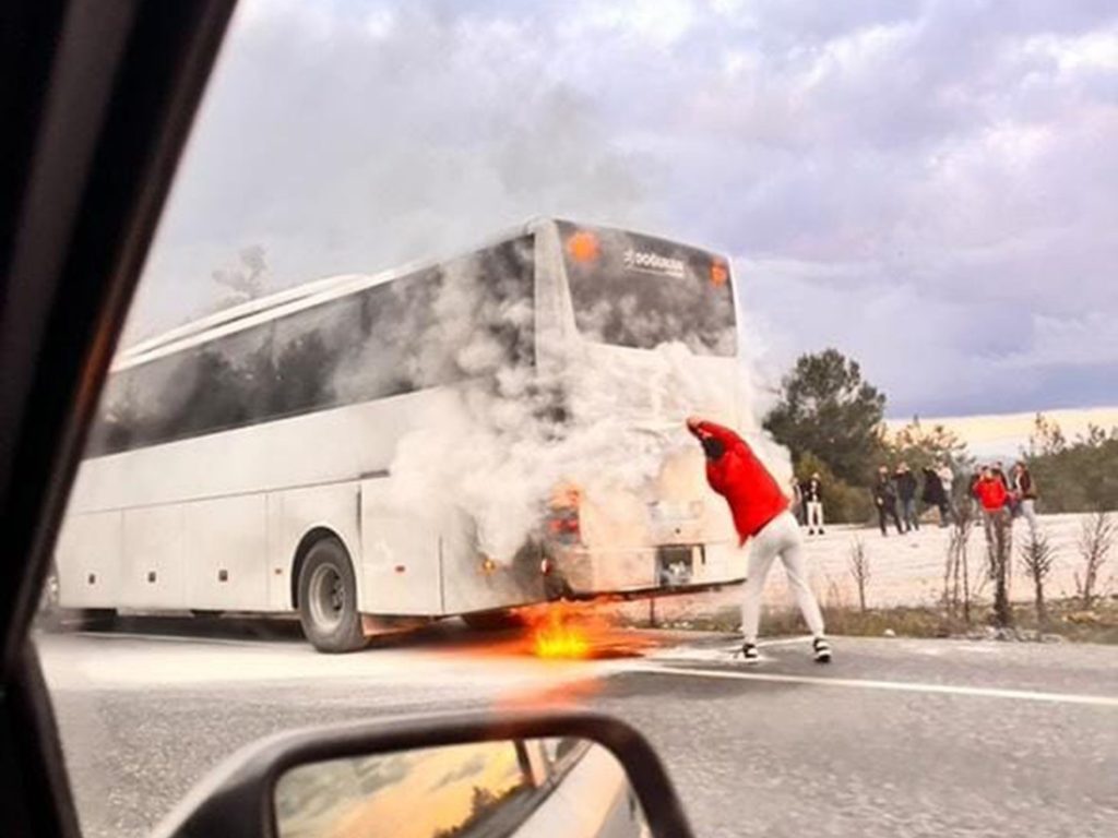 Sakartepe otobüs yangını ula otobüs Muğla otobüs yangını Ula