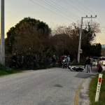 Milas trafik kazası Milas motosiklet kazası Bahçeburun Mahallesi milas ağır yaralı