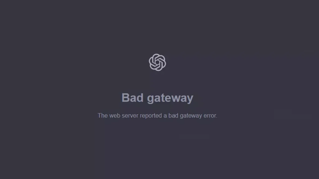 chatgpt çöktü mü chatgpt bad gateway hatası chatgpt neden çalışmıyor chatgpt çöktü chat gpt