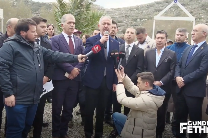 Knidos Örenyeri cumhur uzun CHP Muğla Milletvekili Cumhur Uzun Knidos Antik Kenti basın açıklaması