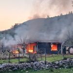 Bodrum ev yangını bodrum prefabrik ev bodrum prefabrik yangını bodrum bir kişi yaralandı