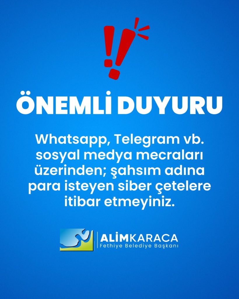 Fethiye Belediye Başkanı Alim Karaca açıklama Fethiye Belediye Başkanı Alim Karaca dolandırıcılık açıklaması dolandırıcılık açıklaması