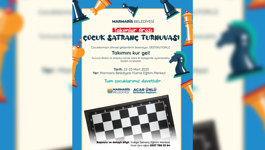 Marmaris satranç Marmaris Belediyesi satranç turnuvası Marmaris Belediyesi