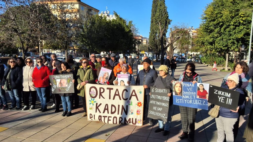 ortaca kadın platformu, ortaca kadın platformu 6 şubat, ortaca kadın cinayetleri basın açıklaması, ortaca kadın cinayetleri yürüyüş, kadın cinayetleri basın açıklaması ortaca