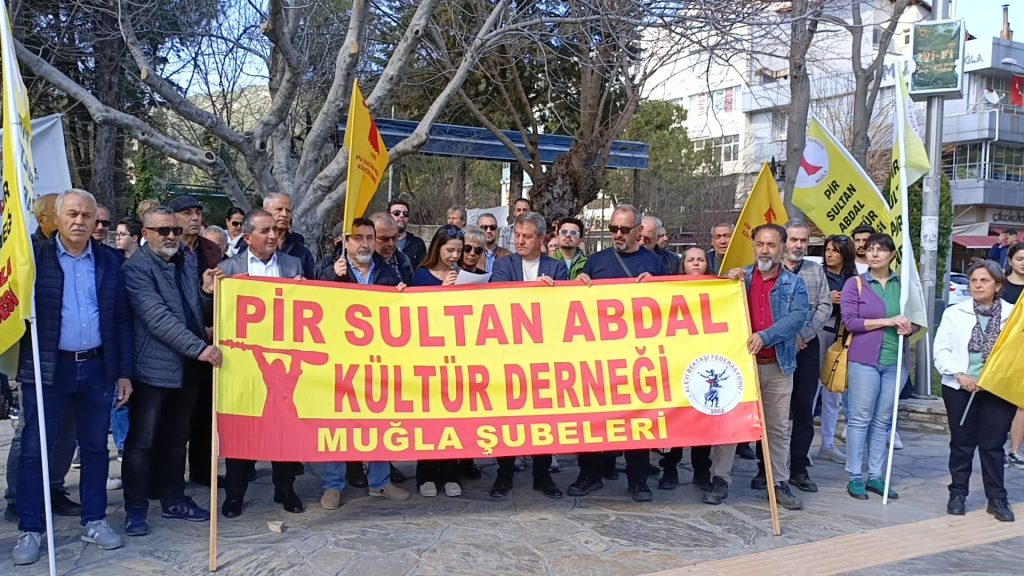 Suriye alevi katliamı Muğla basın açıklaması Muğla alevi örgütlerinden açıklama muğla alevi örgütleri