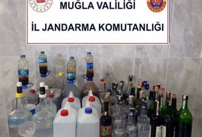 yatağan kaçak alkol operasyonu yatağan içki operasyonu jandarma içki operasyonu