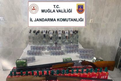 yatağan kaçak alkol yatağan kaçak alkol operasyonu Muğla İl Jandarma Komutanlığı