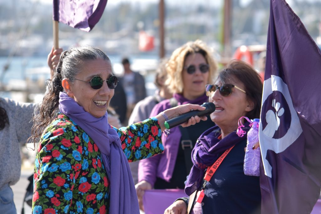 bodrum 8 mart bodrum gece yürüyüşü 8 mart kadınlar günü bodrum kadınlar günü