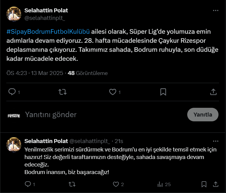 bodrum fk asbaşkanı, bodrum fk asbaşkanı selahattin polat, bodrum fk, bodrum fk çaykur rizespor, çaykur rizespor