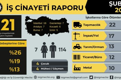 İSİG şubat ayı İSİG iş cinayeti şubat ayı iş cinayeti raporu Muğla iş cinayeti