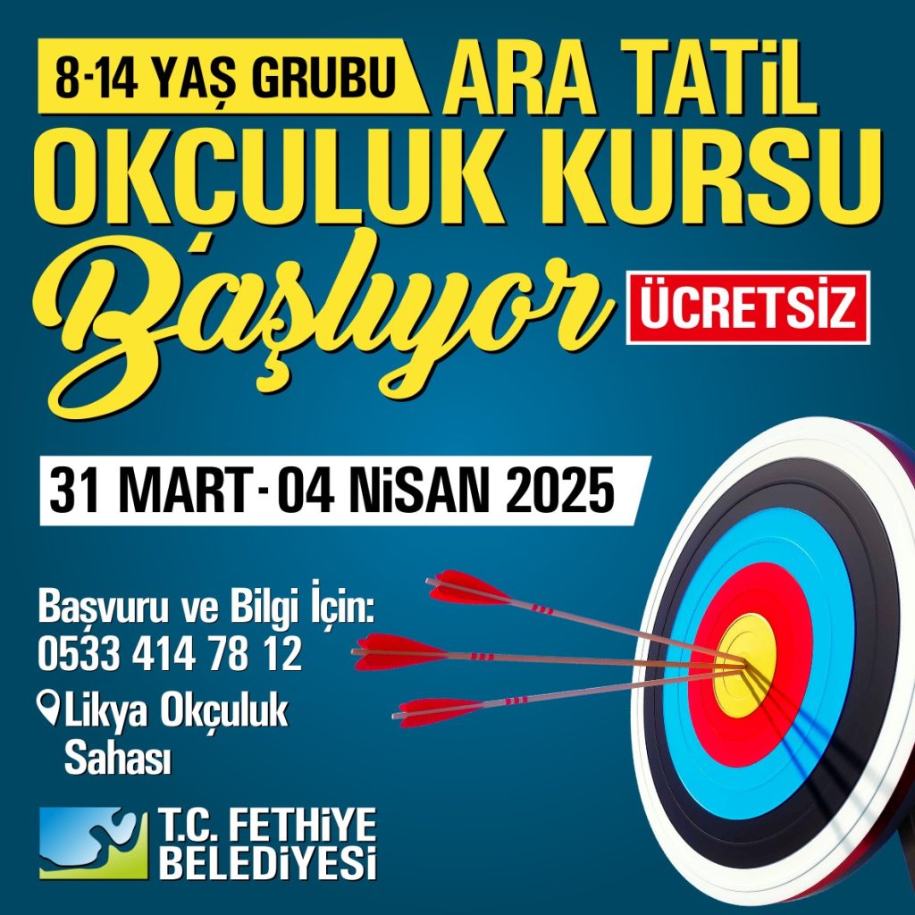 fethiye okçuluk kursu fethiye belediyesi kurs