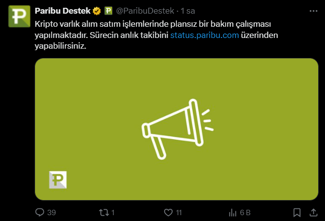 paribu dondu, paribu çöktü, paribu neden dondu, paribu hata, paribu açılmıyor