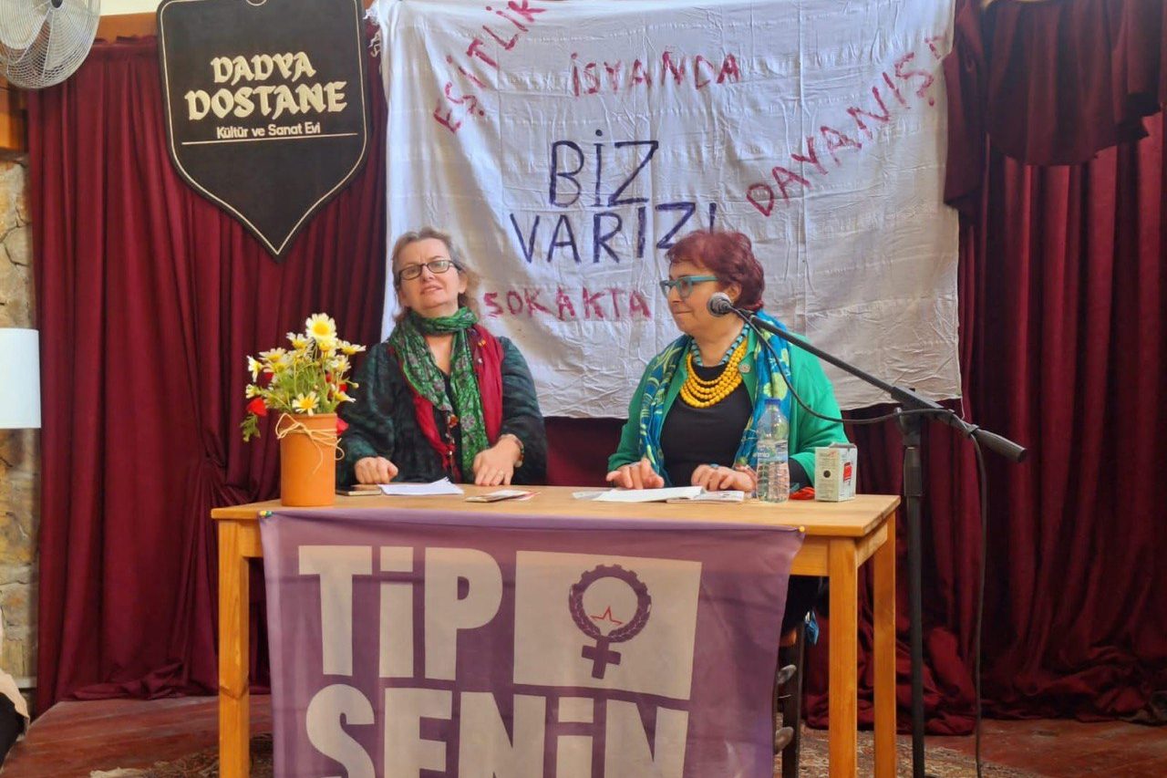 buket uzuner datça, buket uzuner 8 mart, buket uzuner datça söyleşi, tip datça 8 mart, tip datça ilçe örgütü