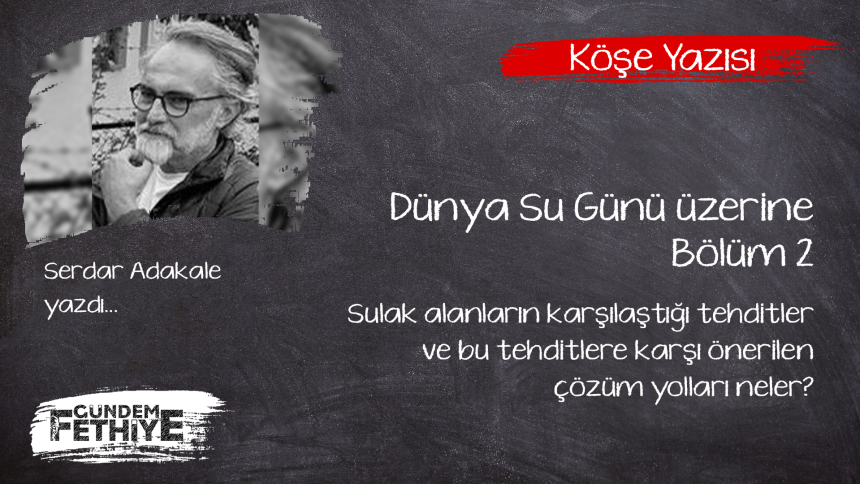 dünya su günü köşe yazısı serdar adakale