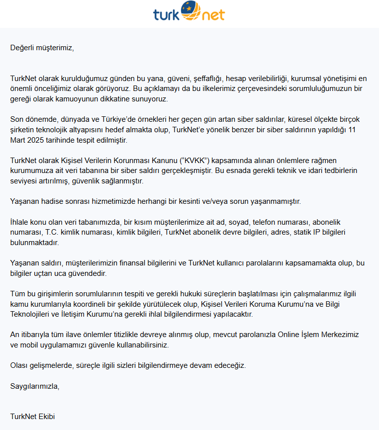 turknet, türknet, turknet hacklendi, turknet veri sızıntısı, turknet siber saldırı