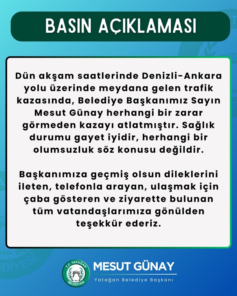 mesut günay trafik kazası Yatağan Belediye Başkanı Mesut Günay Yatağan Belediye Başkanı Mesut Günay trafik kazası CHP kurultayı