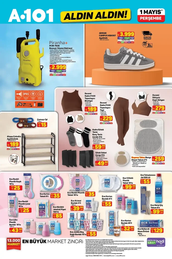 a101 1 Mayıs 2025, a101 aktüel ürünler, a101 kamp çadırı, a101 elektrikli bisiklet, a101 beyaz eşya fırsatları
