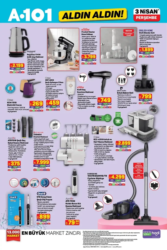 a101 3 Nisan 2025, a101 aktüel katalog, a101 televizyon kampanyası, a101 scooter moped, a101 evcil hayvan ürünleri