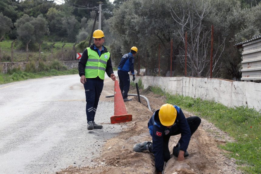 Muğla Büyükşehir Belediyesi Su ve Kanalizasyon İdaresi muski yenileme çalışması muski içme suyu milas altyapı çalışması