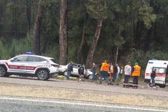 milas yatağan karayolu kaza, milas trafik kazası, muğla trafik kazası, milas 2 kişi hayatını kaybetti