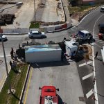 muğlada tır devrildi, muğlada devrilen tır, menteşede tır devrildi, muğlada doğalgaz yüklü tır devrildi, menteşede doğalgaz yüklü tır devrildi