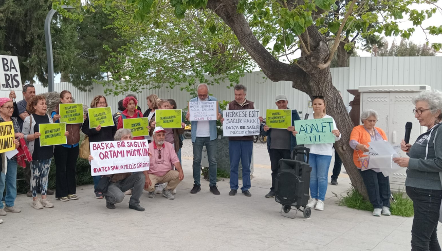 Muğla Eğitim ve Araştırma Hastanesi Datça Sağlık Meclisi Girişimi basın açıklaması Muğla Eğitim ve Araştırma Hastanesi radyoaktif